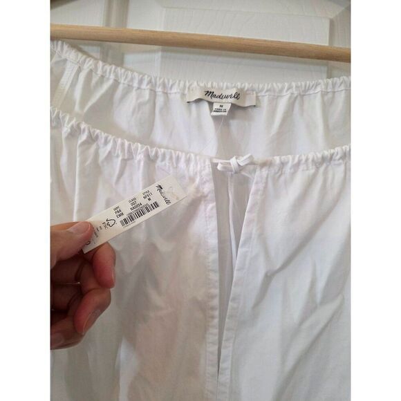 Madewell Poplin Flutter-Sleeve Pintuck Mini Dress M NWT $98 - Picture 5 of 10